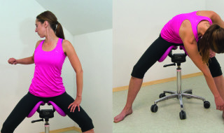 Figure 9: Activation of the upper back muscles, which tend to get weak and tight when working in front of the body