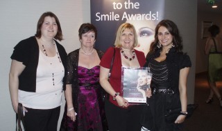 At the 2010 Smile Awards, (left to right) Katherine Harvey, Chrissy O’Donoghue, Teresa Day, Melina Casciani