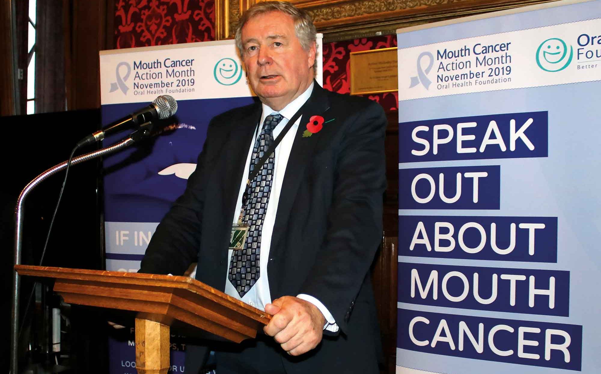 sir paul beresford speaks out at mouth cancer action month launch