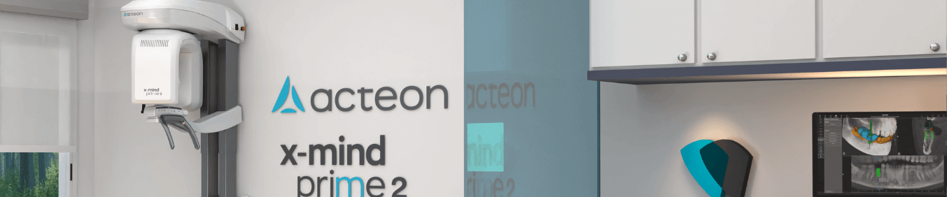 Acteon X-Mind Prime 2D CBCT scanner in a dental practice