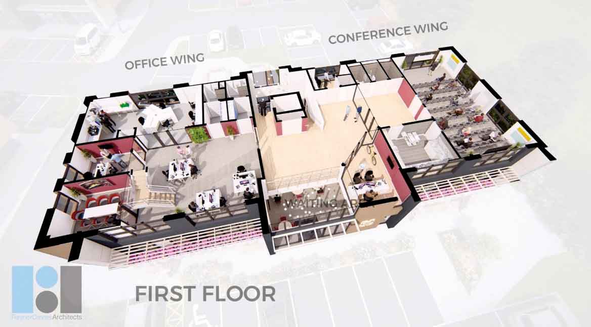 First floor floor plan The Campbell Clinic and Campbell Academy
