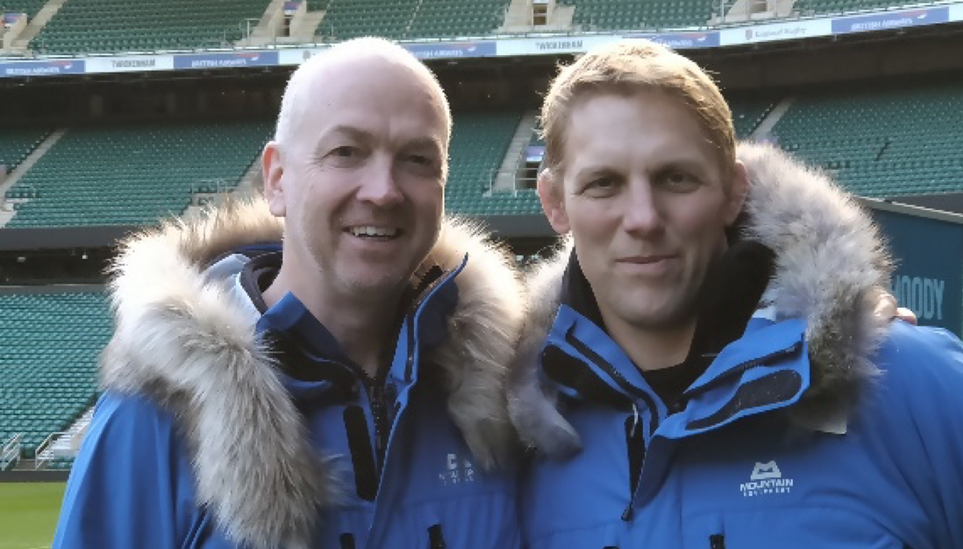 Neil Counihan (left) with Lewis Moody