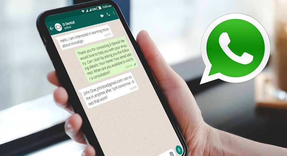 using Whatsapp for a dental practice