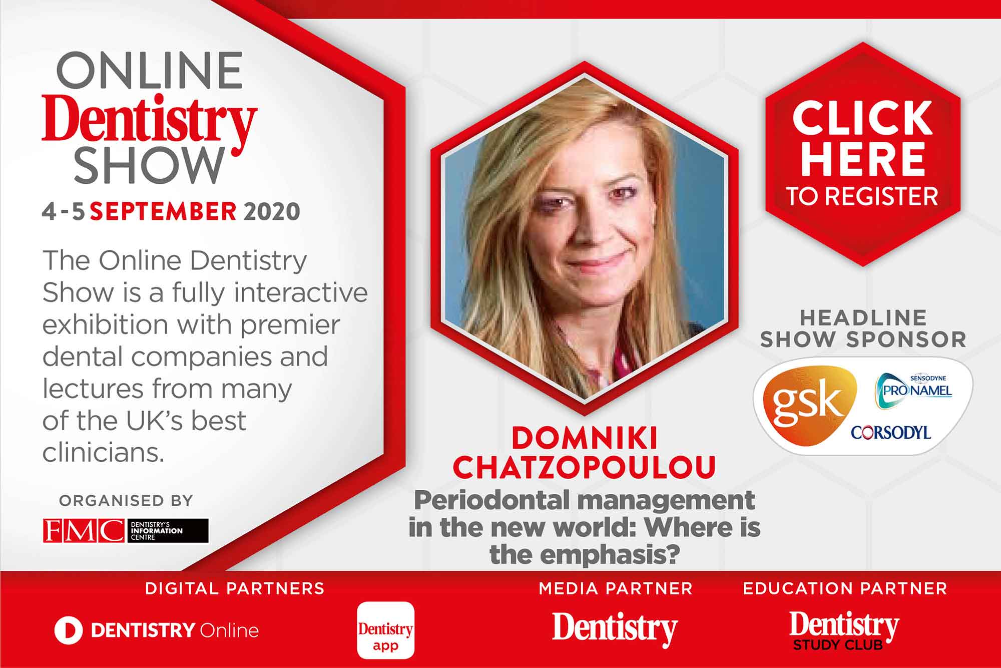 The very first Online Dentistry Show is coming to your screens this September with headline sponsors GSK