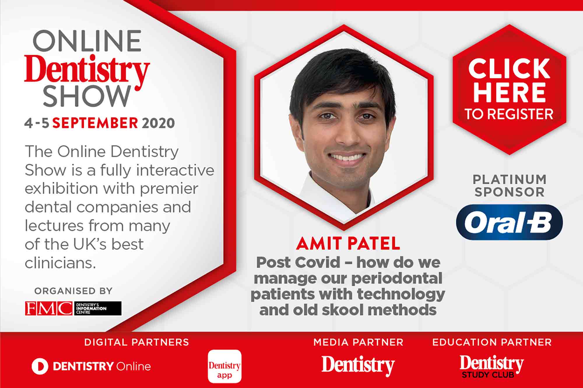 Coming this September, the Online Dentistry Show is putting on the very first virtual exhibition in UK dentistry with support from platinum sponsors, Oral-B